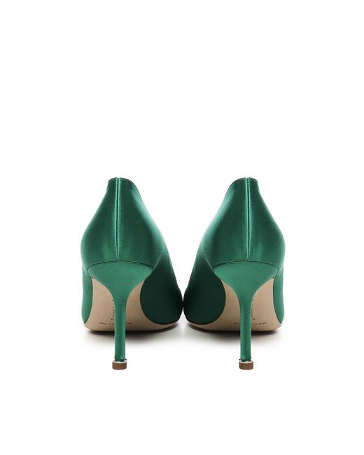 Manolo Blahnik Green Dcollet