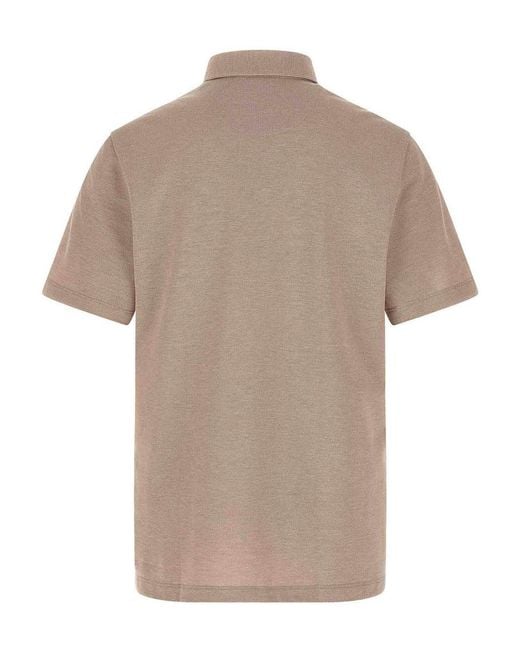 Brioni Natural Cotton Polo Shirt for men