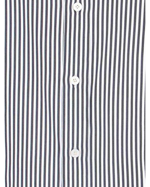 Tom Ford Blue Striped Slim Shirt for men