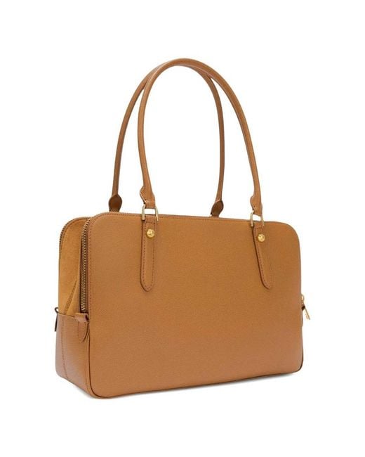 Furla Brown Giulia Boston Bag L