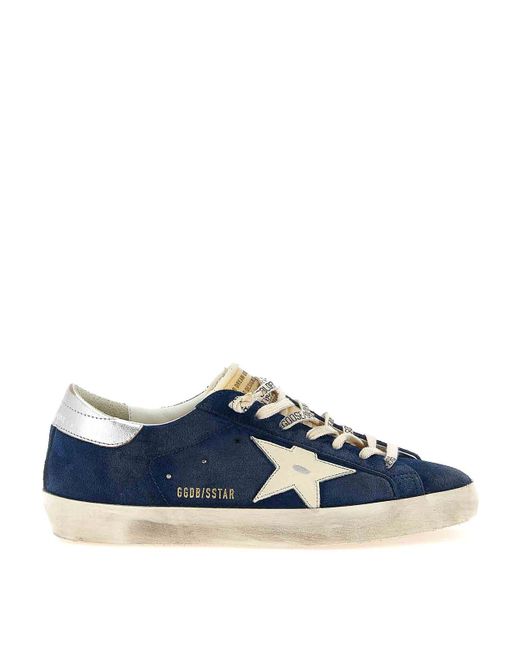 Golden Goose Deluxe Brand Blue Superstar Sneakers for men