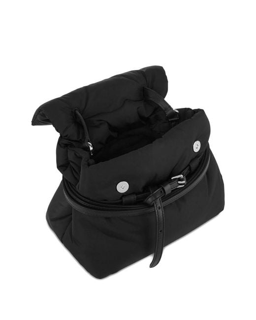 Moschino Black Tie Me Nylon Backpack