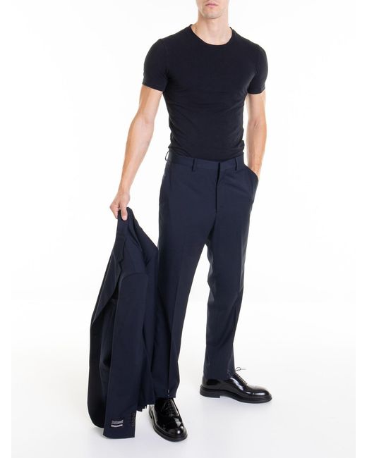 Just Cavalli Blue Notched Lapel Suit for men