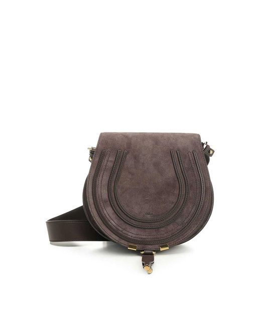 Chloé Brown Saddle Marcie Bag