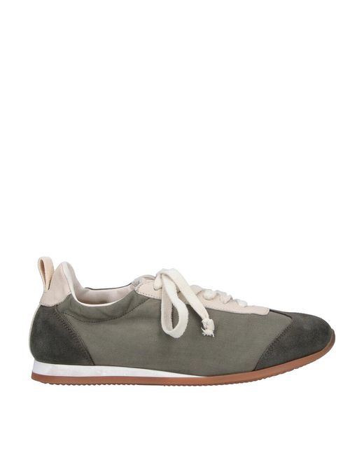 Uma Wang Gray Leather Sneakers