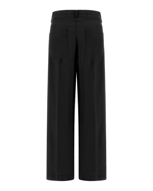 Nude Black Viscose Pants