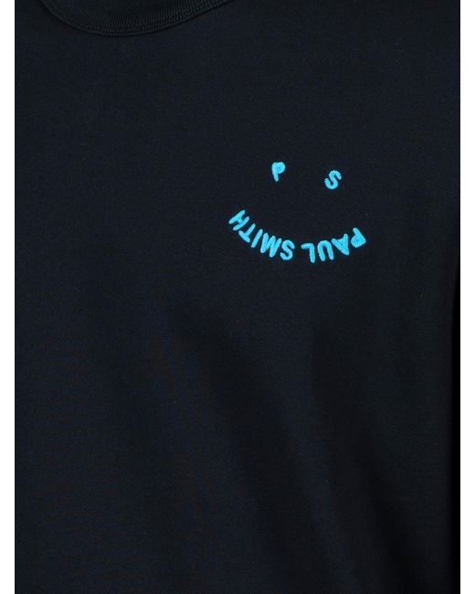 Paul Smith Blue Happy Sweatshirt for men