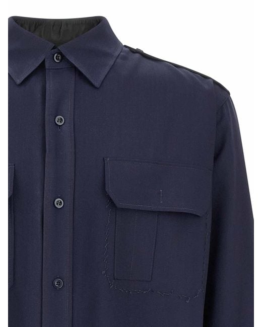 Maison Margiela Blue Shirt for men