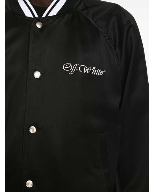 Off-White c/o Virgil Abloh Black Bomber Jackets for men