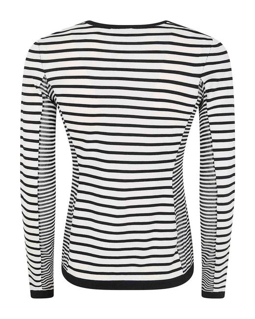 Elisabetta Franchi Black Tricot Squared Neck Sweater