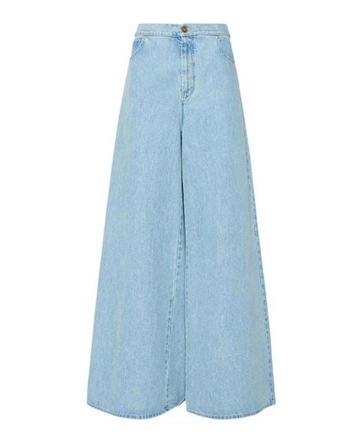 Max Mara Blue Wide Denim Jeans