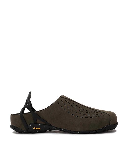 Roa Black Suede Sandals for men