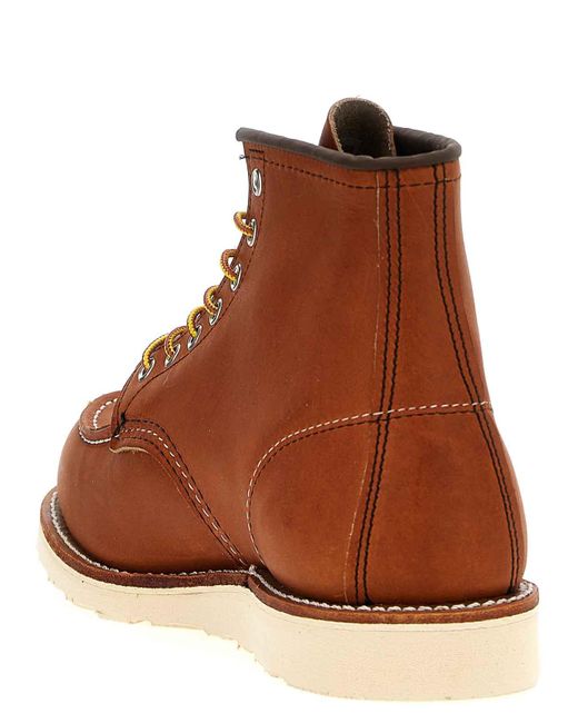 Red Wing Brown 'Classic Moc' Ankle Boots for men