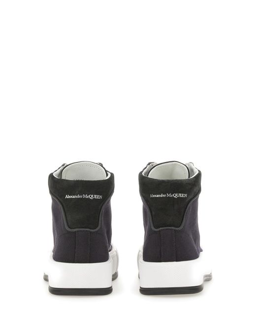 McQueen White Logo-Embellished Sneakers With Rubber Sole (3 Cm) For for men