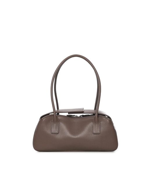 Courreges Natural Leather Strip Bag