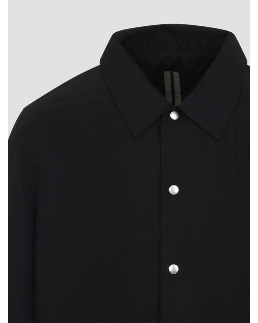 Rick Owens Black Drkshdw Snapfront Jacket for men