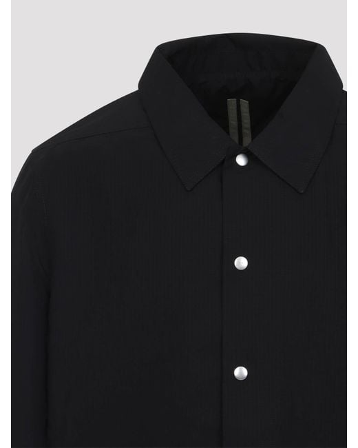 Rick Owens Black Drkshdw Snapfront Jacket for men