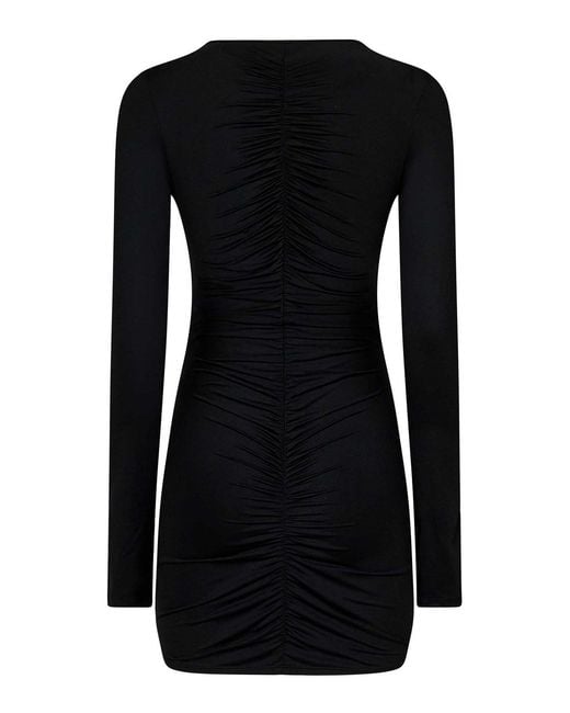 LaRevêche Black Long-Sleeved Minidress