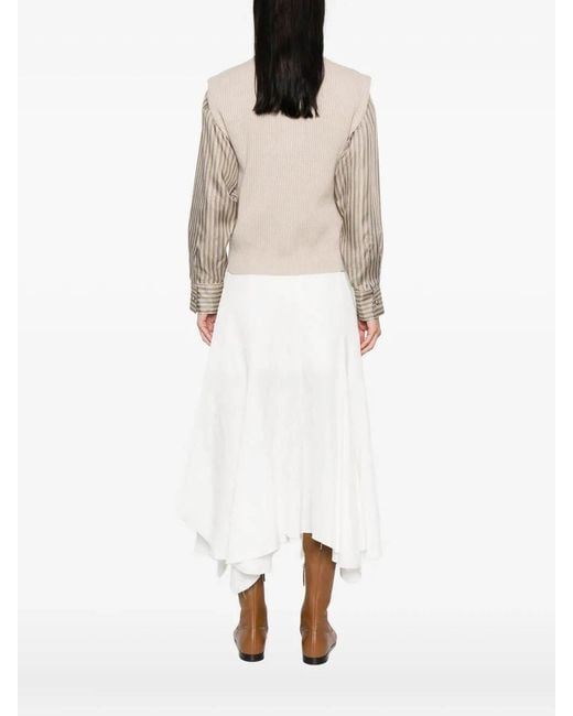 Brunello Cucinelli Natural Knitted Vest