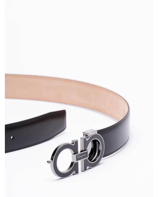 Ferragamo Gray Adjustable Belt for men