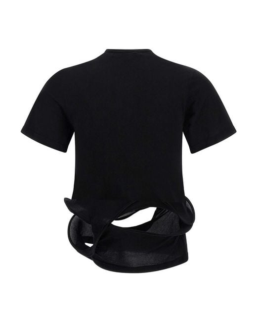 Junya Watanabe Black Sculptural Background T-Shirt