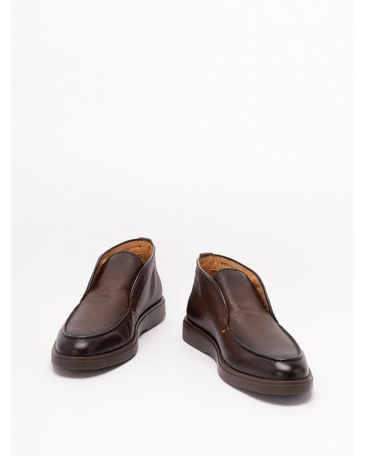 Santoni Brown 'Dragon' Lace Up for men