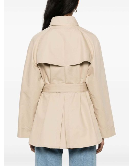Fay Natural Double-Breasted Trench Coat