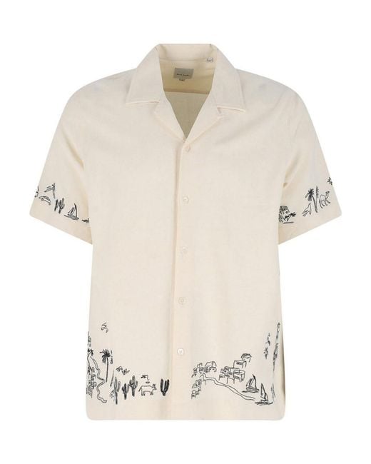 Paul Smith White Bowling Shirt for men