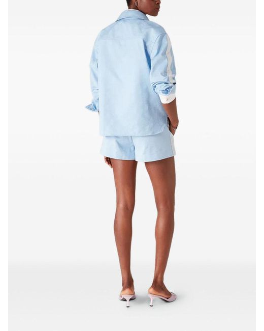 Casablanca Blue All-Over Pattern Shirt