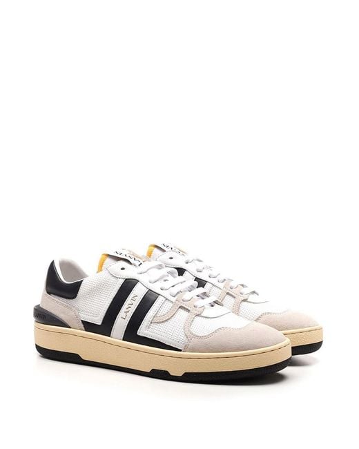 Lanvin White Clay Sneakers