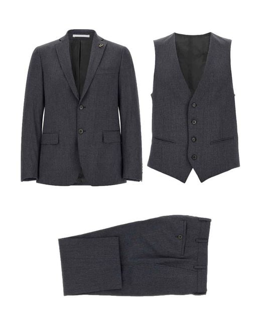 Pal Zileri Black 3-Piece Dress for men
