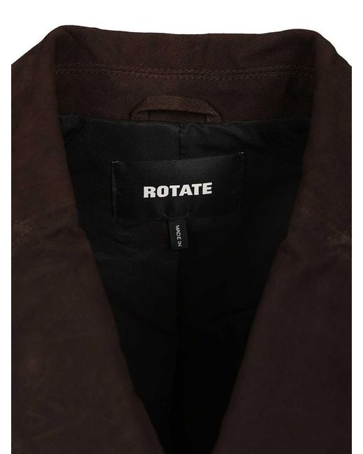 ROTATE BIRGER CHRISTENSEN Black Long Coat