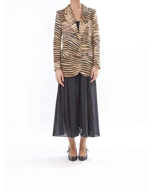Just Cavalli Multicolor Giacca Completo Cady Animalier