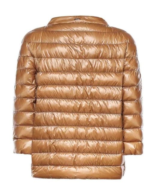 Herno Brown Nylon Down Jacket