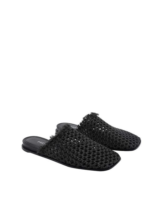 Premiata Black Rafia Sabot
