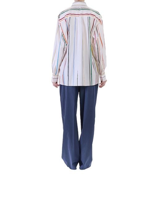 Paul Smith White Painter Stripe Shirt