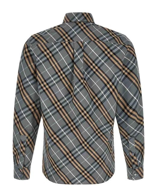 Burberry Gray Robert Shirt for men