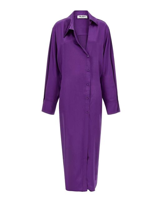 The Attico Purple Chemisier Dress