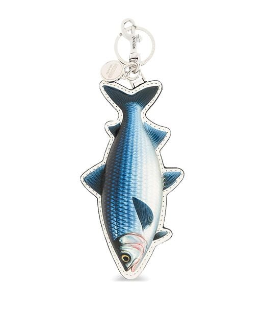 Moschino Blue Fish Key Ring