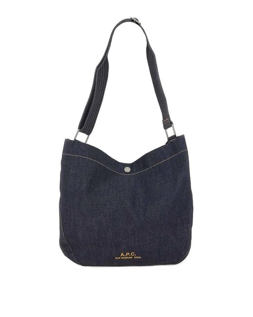 A.P.C. Blue Journal Satchel Bag