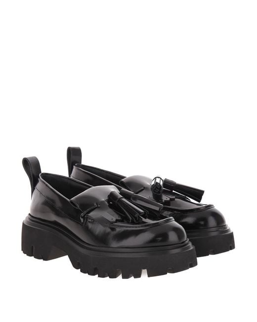 MSGM Black Loafers