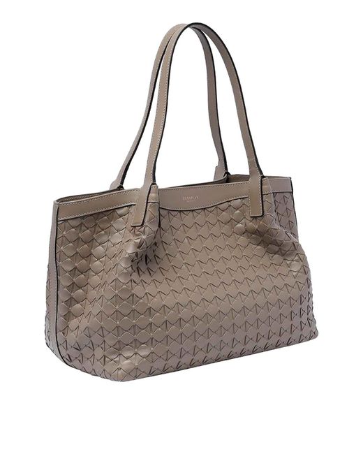 Serapian Gray Secret Mosaico Tote Bag