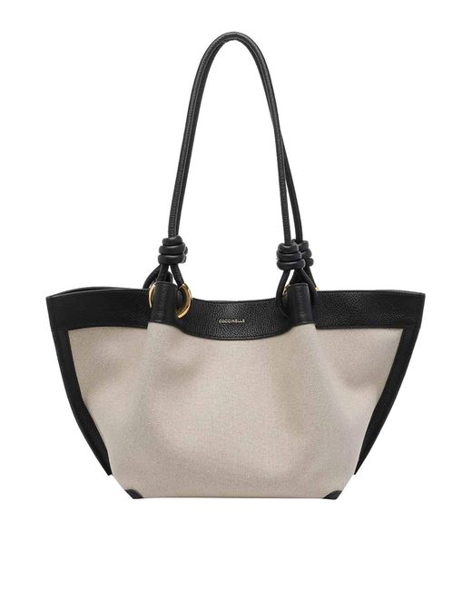 Coccinelle Black Medium Finn Shoulder Bag