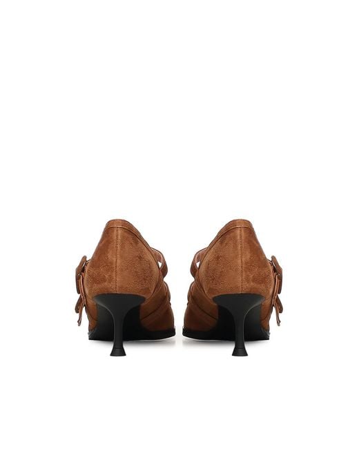 Giuliano Galiano Brown Geluci Suede Pumps