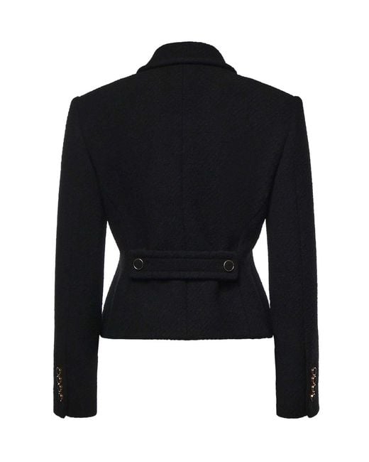 Chloé Black Tailored Boucl Wool Jacket