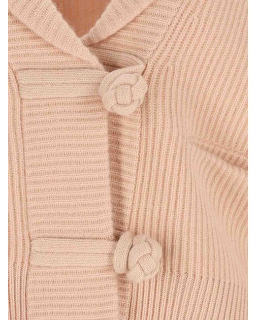 Forte_forte Natural English Rib Cardigan