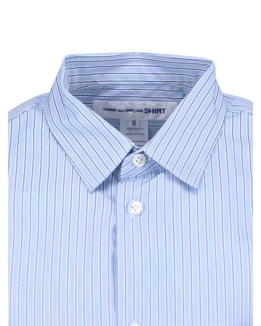 Comme des Garçons Blue Striped Shirt for men