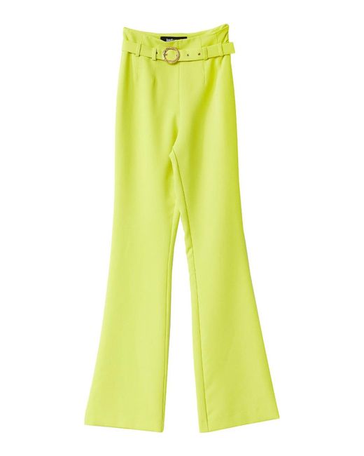 Just Cavalli Yellow Full Trousers Cady