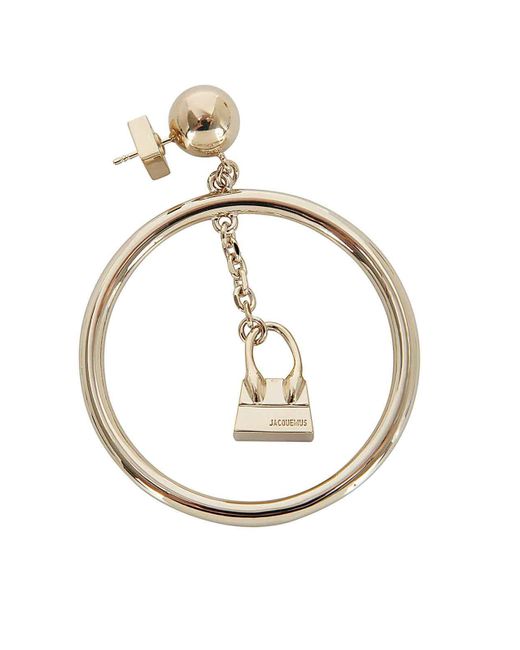 Jacquemus Metallic L'anneau Chiquito Earrings