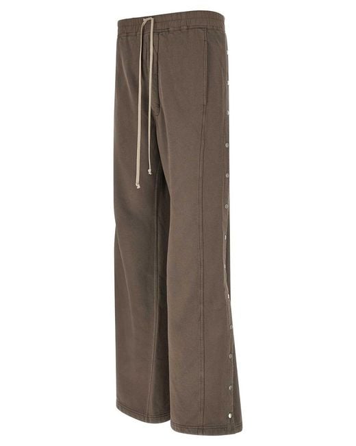 Rick Owens Brown Wide Pusher' Pants for men